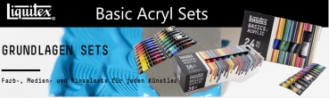 Liquitex Basics Acryl Set - 24 Farben + 36ml je 22ml (g.P. ab 1L= 61,74)